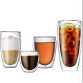 Borosilciate glass material double wall glass coffee cup.